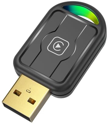 Tadcov Mini Carplay Wireless Adapter für iPhone & Apple, Auto Connect, Verwandelt Kabel-CarPlay in Wireless, Plug-and-Play, kompakter USB-Dongle für Autos mit Apple CarPlay (iOS 10+, ab 2015), 1 Pcs
