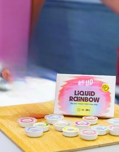 pu riA-airupupairupup - Liquid Rainbow Variety Mix - 5er Pack - Air Original, Trinkflasche Zubehör, Aromatisierte Pads, 0 Kalorien