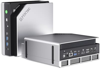 GMKtec EVO-X2 AI Mini PC AMD Ryzen AI MAX+ 395(16K/32T, bis zu 5.1GHz), 126 TOPS KI-Leistung, 128GB DDR5 Ram M.2 PCIE 4.0 X4 2TB SSD, Mini Gaming PC mit 8060S Grafikkarte | WiFi 7 | USB 4.0 | 2.5G LAN