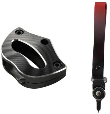 Gettimore Schlüsselgehäuse aus Aluminiumlegierung mit Umhängeband Kompatibel mit Can-Am Spyder RS/RTS/RT/ST/STS/F3 Bombardier Motorrädern, Schwarz