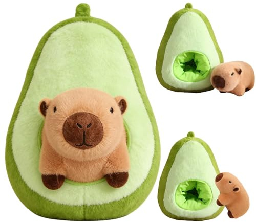 Capybara Kuscheltier, 35cm Avocado Plüschtier Puppe Abnehmbar 2 In 1