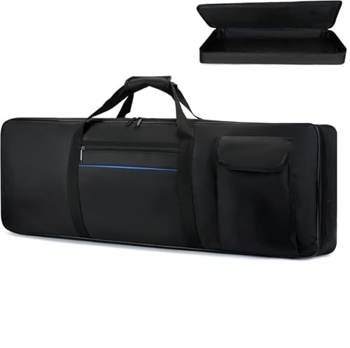 Générique Neues Modell Electric Piano Keyboard Case 61/88 Keyboard Case Portable Piano Keyboard Case for Piano Gold Carry Bag 140 x 44 x 17 cm, 88 Keys, Cartoon Style, 61 Schlüssel, L, m