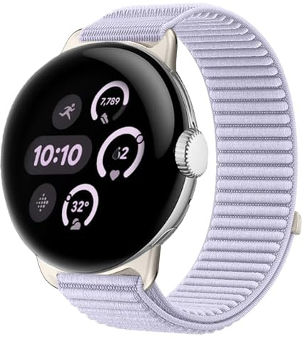Wigento Smartwatch Armband Google Pixel Watch 4/3 / 2/1 45mm & 41mm Klettverschluss