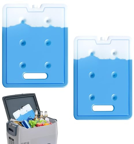 Cooler Ice Packs, Reusable with Handle Long-Lasting, Lunch Box Freezer Packs, for Refrigerator Home Travel Picnic Camping Hiking Fishing
