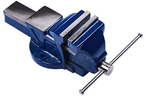 Amtech – 4'' Fixed Bench Vice, Robust Steel Body, Ergonomic Grip, DIY & Trade Use (100mm)