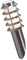 Konstsmide Trento 7560-000 Wandleuchte / B: 13cm T: 15cm H: 40cm / 1xPL11W / IP44 / Edelstahl
