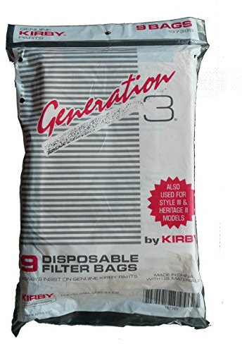 Kirby Heritage ll, Legend Generation 3 vacuum cleaner bags- 9 Pack