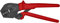 KNIPEX Crimpzange auch für Zweihandbedienung in Blister mit rutschhemmenden Kunststoff-Hüllen brüniert 250 mm, 97 52 09 SB