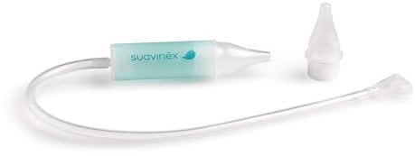Suavinex, Nasensauger Baby, Manueller Nasensauger. Nasensekretsauger Für Babys ab 0 Monaten. Enthält: 1 Nachfüllmine mit weicher Spitze + Schwammmine. Einfach zu Bedienen und zu Reinigen
