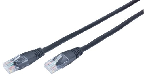 Gembird Patch Cord Cat.5e UTP 0.25m - networking cables (Cat5e, U/UTP (UTP), RJ-45, RJ-45, Male/Male, Black)