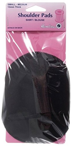 Hemline Raglan Shoulder Pads – For Light Weight Fabrics thick Cotton-Covered Foam, Detachable or Sew-In, Perfect for Dropped or Raglan Shoulder Garments – Smooths and Shapes