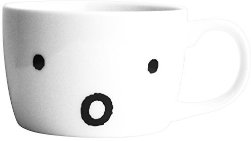 金正陶器(Kaneshotouki) Dick Bruna Miffy Simple Face Miffy Surprise Tasse, 239.5 ml (230 ml), Weiß 401103