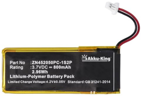 Akku-King Akku kompatibel mit Cardo ZN452050PC-1S2P - Li-Polymer 800mAh - für Cardo Scala Rider G4, G9, G9x