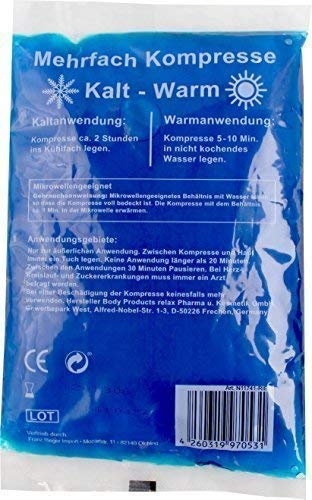 Kalt Warm Kompressen Mehrfachkompressen (10 Stück, Größe: 13 x 14 cm)