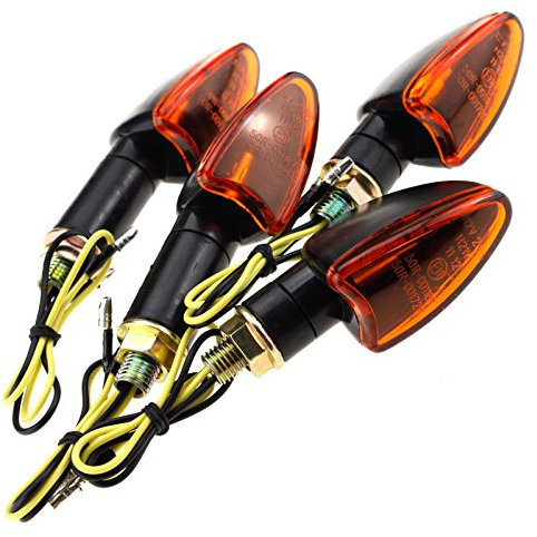 4er BLINKER MINIBLINKER Top Neu 12V Motorrad ROLLER Lampe Licht Gelb SET