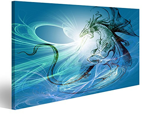Bild auf Leinwand Bild eines Drachens. Wandbild Poster Leinwandbild