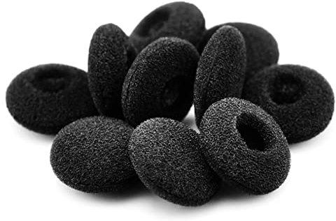 TesRank Almohadillas Auriculares, Almohadilla Espuma Reemplazo 40 Piezas Oído Repuesto Esponja Earpads Compatible con Mayorías de Auriculares- Negro,13-18 mm /0.5-0.7