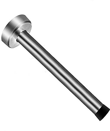 HUTLON Stainless Steel Door Stopper, 8 Modern Door Stop with Sound Dampening Rubber Tip Protector, Wall-Mount Doorholder for Home and Office (1 Pack)
