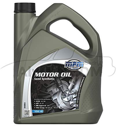 5 Liter MPM 10W-40 SEMI SYNTHETIC MB 229.1, VW 501 01, VW 505 00