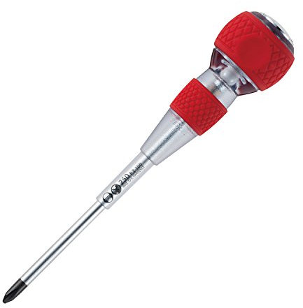 VESSEL Ball Grip Tang-Thru Screwdriver w/Ceramic Ball +2x100 (4) No.250 250P2100