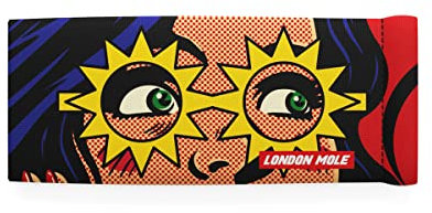 LONDON MOLE® Brillenetui | Lustiges Comic-Design | Weiches kompaktes Etui mit Federverschluss für Lesebrille, Blaulichtblocker & Sonnenbrille