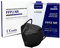 CRAZYCHIC - 10 Mascarillas FFP2 Negras Homologadas Certificadas CE EN149 - Mascarilla de Protección Respiratoria CE 0598 - Protectora Respirador Antipolvo - 5 Capas Alta Filtración - Paquete 10