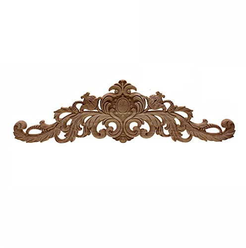 Accessori per la decorazione della casa in legno, porte e finestre piccole decorative floreali applique mini 60 cm x 15 cm