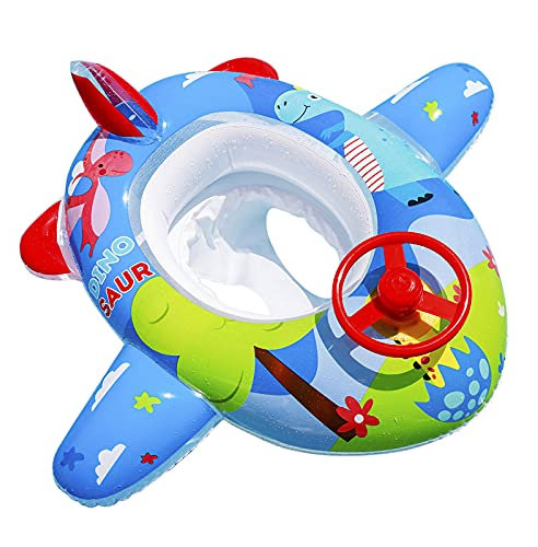 Baby Schwimmring, Kleinkinder Schwimmsitz, Automobil Schwimmring, Baby Schwimmhilfe mit Lenkrad-Griff, Kinder Schwimmreifen, Schwimmn Schwimmtrainer, Kinderboot für Kinder von 1-5 Jahre alt