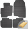 FROGUM EL Toro Gummimatten Ganzjähriges-Set von Autofussmatte Auto Fußmatten für Mitsubishi Colt VI 2008-2012 | Beständiges Gummi Material | 1,5cm Schutzkante
