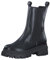 Tamaris Damen Chelsea Boots, Frauen Stiefeletten,Wechselfußbett,Bootee,Booties,halbstiefel,Kurzstiefel,uebergangsschuhe,Black Leather,39 EU
