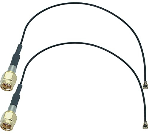 Fohevers 2 Stück U.FL IPX IPEX auf SMA Stecker 1,13mm Kabel 30CM(12 Zoll) | für WLAN-Router, 4G-/5G-Mobilfunkrouter, IoT-Geräte, Drohnen und FPV-Systeme.