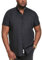 D555 Men's Plus Size James Basic Oxford Short Sleeve Shirt in Black, XXL Plus