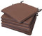 ZK ZuresKa Gartenstuhl Kissen. Stuhlkissen 40x40x4 cm (mit Paspel). Stuhlkissen 6er Set. Sitzpolster Outdoor. Stuhlkissen mit Bindeband.