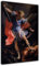 HOPNRU Erzengel Michael besiegte Satan Ölgemälde Poster Romantische Renaissance Wandkunst Bild Druck Leinwand Malerei Dekoratives Poster (40x60cm-Gerahmt)