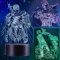 QQAAMZ Manga Berserk Lampe 3d Illusio Berserk Guts Nachtlicht Kinder Touch Mit Fernbedienungnachttischlampe, ​Anime Merch Led Chreibtischlamp Gadget Weihnachtsdeko Freundegeburtstagsgeschenk 3 In 1