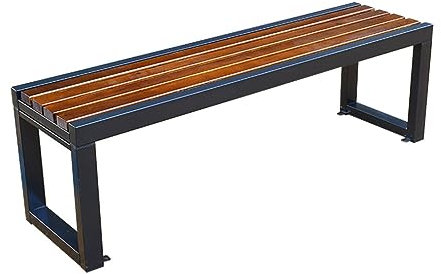 JSLJJBD Gartenbank,parkbank,gartenbank Metall,langlebig Und Kann An Verschiedenen öffentlichen Orten Wie Stadtstraßen, Außenparks, Gärten Usw. Verwendet Werden. 150 * 40 * 45cm blackframewalnut