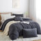 Nayoroom Sherpa Fleece Bettwäsche Set 200x200 Grau Winter Warme Cashmere Touch Bettbezug Super Weich Flauschig Flanell Winterbettwäsche mit Reißverschluss Kissenbezug 80x80 cm