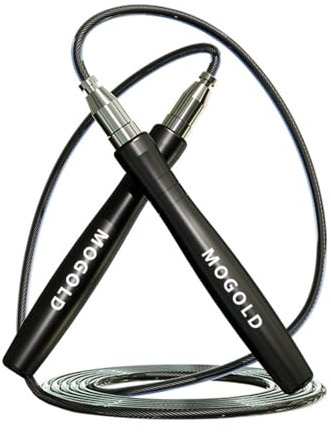 Mogold Profi Springseil für Boxen,Crossfit,300cm Verstellbar Seilspringen für Erwachsene Fitness |Hochwertigen Kugellagerkugeln,Rutschfester Metallgriff|2 Seile in 2,0mm & 3,0mm