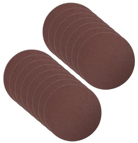 CoCud Klett-Schleifscheiben, 8 Zoll (200 mm) Schleifpapiere 100er Körnung Aluminiumoxid-Flocken-Schleifpapier - (Anwendungen: für Holz, Metall, Gipskarton), 15 Stück.