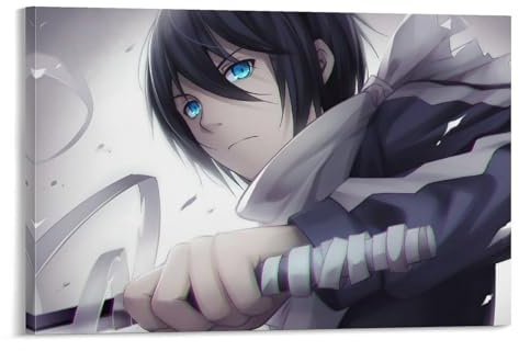 REDCHAMBER Japanische Bullying Revenge Anime Noragami Rolle Yato Poster Wandkunst Bild Gemälde Poster Leinwanddruck Poster Kunstwerke Raumdekor 20 x 30 cm