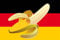 Poster Posterflagge Bild Bananenrepublik Deutschland Flagge Fahne 90x150 cm Blueback 115g/m²