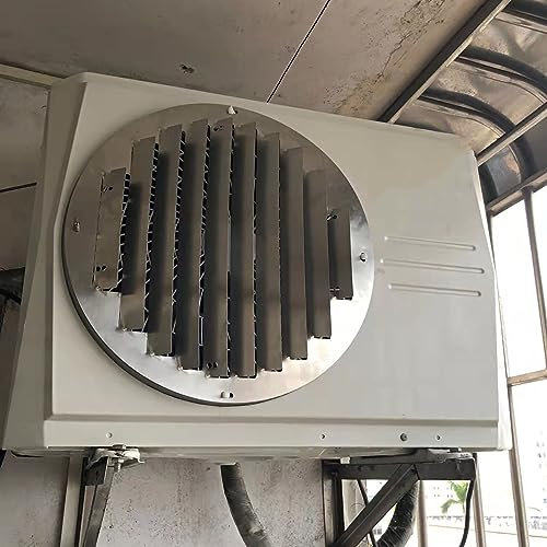 Deflettore d'aria in acciaio inox per unità esterna condizionatore d'aria – deflettore anti-diretto soffiaggio rotondo – protezione schermo recinzione – AC compressore condensatore griglie pompa di