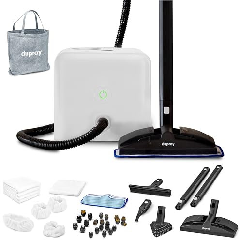 Nettoyeur vapeur Dupray Neat avec kit de 40 accessoires – Nettoyage puissant et sans produits chimiques pour sols, voiture, carrelage, joints et plus (Neat incluant le Pack de Nettoyage vapeur Pro)