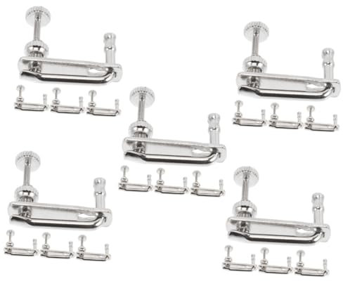 CORHAD 5sets Violine Feinstimmer Metall Saitenteller Violine Zubehör Kit 4 Stücke * 5