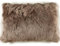 Kuhfelle Online & Nomad Lammfell Kissenbezug Taupe kurzwollig aus echtem isländischem Lammfell Fellkissen (40 x 60 cm)