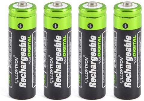 A2Z NiMH Rechargeable AccuDigital Battery 1300mAh Rechargeable Batteries Lasts Long AA Size Battries Pack of 4 Low Self Discharge Battery for Torches Remote Controls Radios Toys and Torches