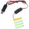 Lerpwige USB Zu-6-V Batterie Kabel Mit Schalter. Ersetzen Sie 4 Batterien Für 6-V Betriebene Elektronische Spielzeugtastaturen