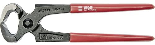 WGB Beißzange Type 880 Kneifzange klein aus Spezialwerkzeugstahl - Monierzange mit PVC getauchten Griffen - Länge 250mm