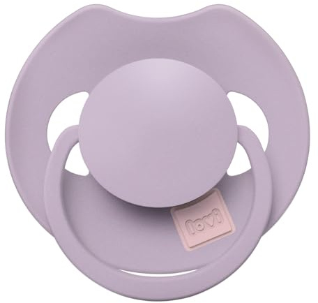 LOVI Prime Beruhigungssauger Silikon Schnuller dynamisch, BPA-frei, antiallergisch, unterstützt Saugreflex, mit Sterilisationskapsel, 1 Stück (Violet, 0-6 m)