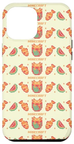 Minecraft Pixelated Axolotl Fish & Watermelon Retro Logo Hülle für iPhone 12 Pro Max